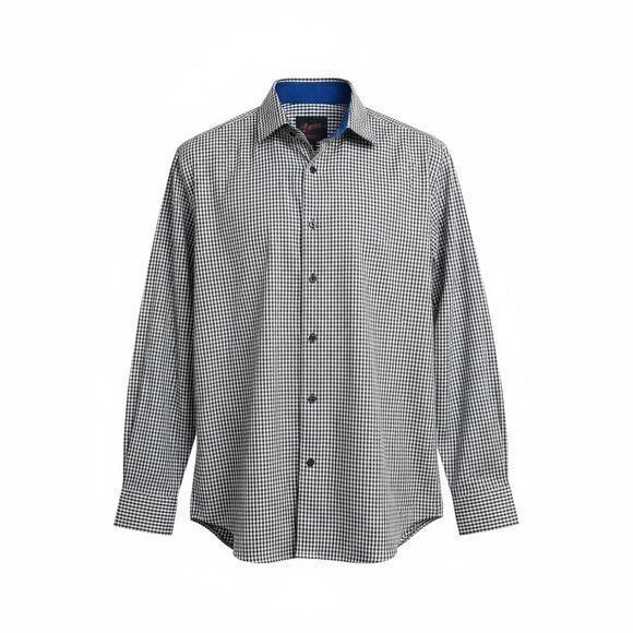 Men's Egara Slim Fit Stretch Non Iron Long Sleeve Dress Shirt Size XL - Picture 2 of 2